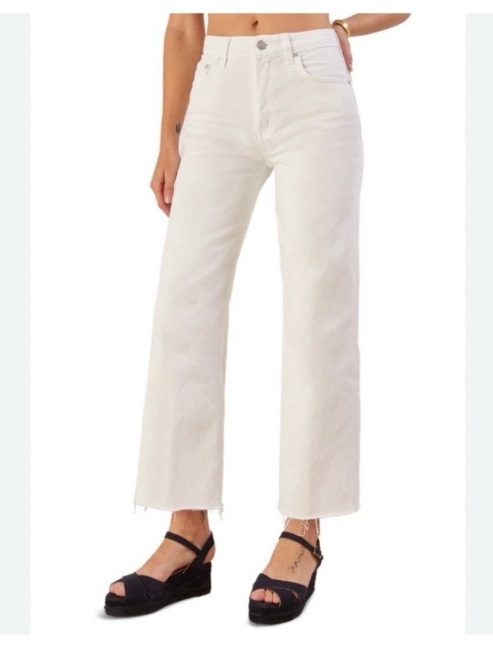 reformation fawcett jeans ivory
